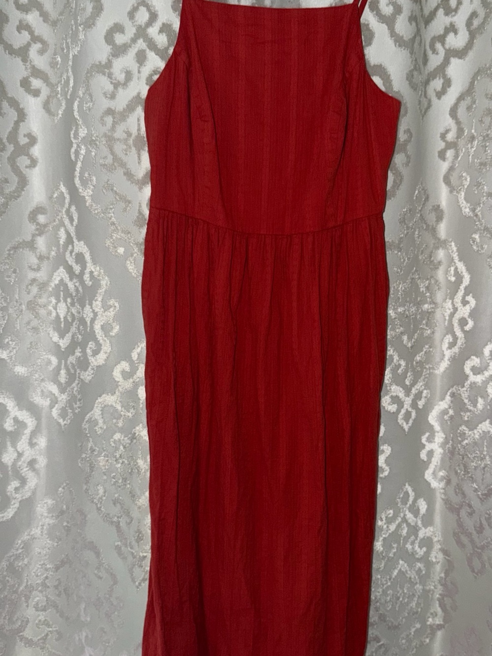 Old Navy Red Sleeveless Maxi Dress